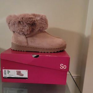 WOMEN SO Sz 8 COATIMUNDI PINK BOOTIES